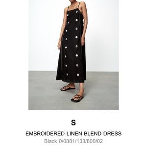 Zara Linen Maxi Dress